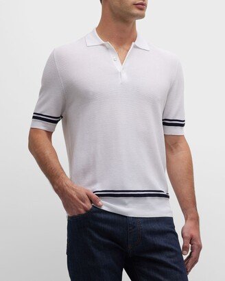 Men's Ribbed Polo Shirt