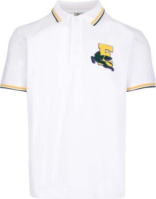 Logo Patch Short-Sleeved Polo Shirt-AA