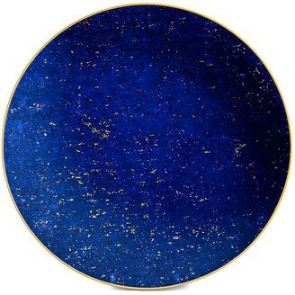 Lapis 24K Gold & Porcelain Charger & Cake Plate