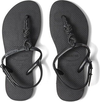 Twist Plus Flip Flop Sandal (Black/Black) Women's Sandals