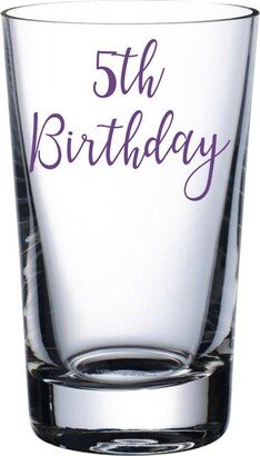 5Th Birthday - Vinyl Sticker Decal Transfer Label For Glasses, Mugs, Gift Bags. Happy Birthday, Celebrate, Party. Children Age
