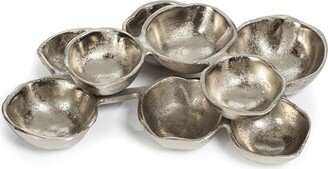 Ohanna 10 Long Cluster of 9 Serving Bowls- Nickel