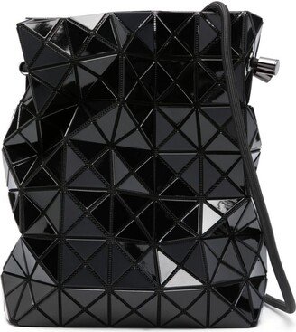 Wring high-shine geometric-design bucket bag