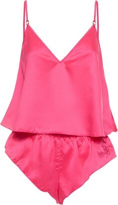 Faye luxury satin camisole & shorts set