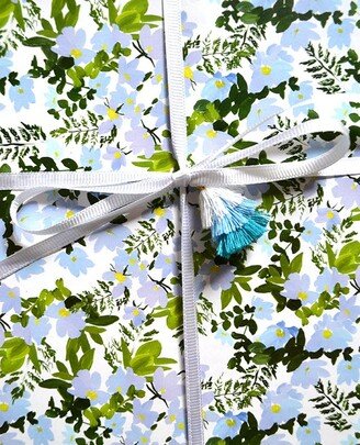 Paint & Petals Blue Blooms Gift Wrap