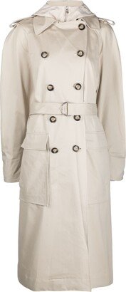 Hooded Trench Coat-AD