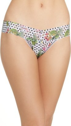 Print Low Rise Thong