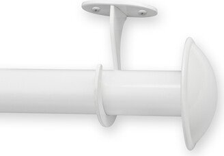 White Metal Outdoor Curtain Rod