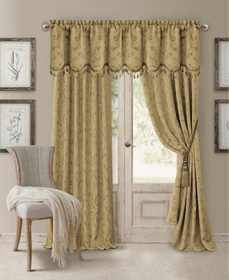 Mia Jacquard 52 x 95 Blackout Curtain Panel