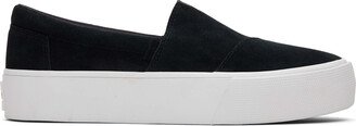 Black Suede Fenix Platform Slip-On Sneaker Shoes