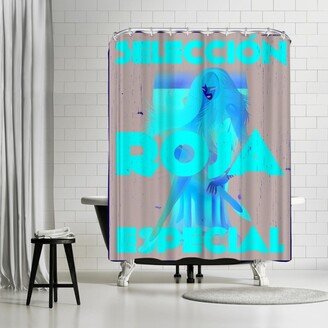 71 x 74 Shower Curtain, Roja by Diego Patino