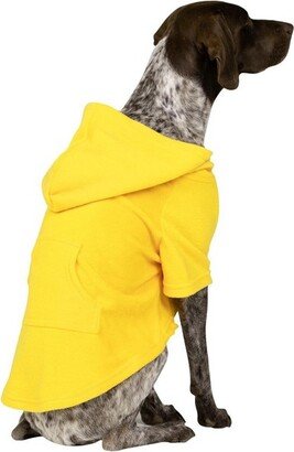 Footed Pajamas Pet Pjs - Lemon Yellow Pet Pjs Fleece Hoodie Sweaters - XSmall (Fits Up to 10 lbs)