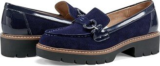 Kinndle (Dark Blue Suede Multi) Women's Flat Shoes