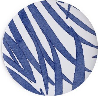 Salad Plates: Watercolor Fronds - Cobalt Salad Plate, Blue