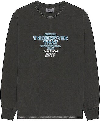 thisisneverthat Meteor Long Sleeve Tee in Charcoal