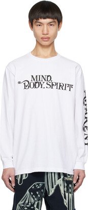 White 'Mind Body Spirit' Long Sleeve T-Shirt