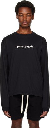 Black Printed Long Sleeve T-Shirt-AD