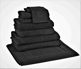 Classic Turkish Towels Arsenal 9 Pc Towel Set With Bathmat-AA