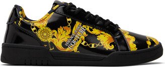 Black & Gold Brooklyn Sneakers