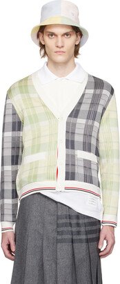 Green & Gray RWB Stripe Cardigan