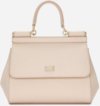 Small dauphine leather Sicily bag