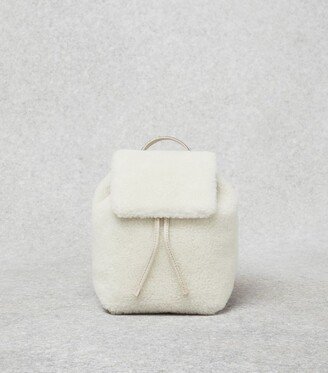 Virgin Wool-Blend Fleece Backpack-AB