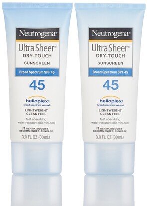 Ultra Sheer Dry-Touch SPF 45 Sunscreen - Set of 2