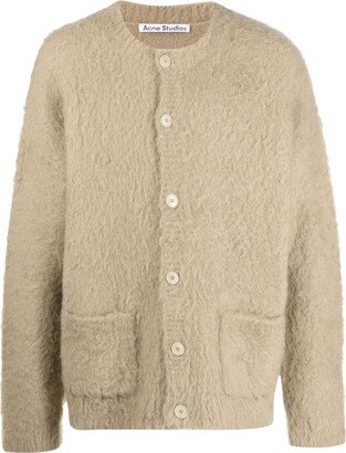 Button-Up Wool-Mohair Cardigan