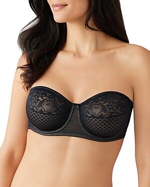 Visual Effects Strapless Lace Minimizer Bra