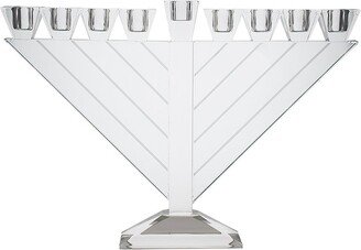 Noble Gift Triangular Crystal Menorah-AA