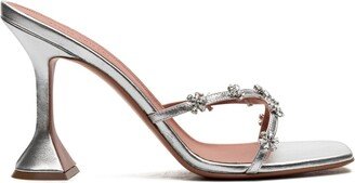 Lily 95mm metallic mules