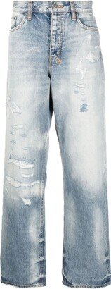 Distressed High-Waist Jeans-AB