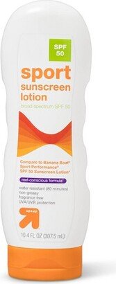 Sport Sunscreen Lotion - SPF 50 - 10.4 fl oz - up & up™