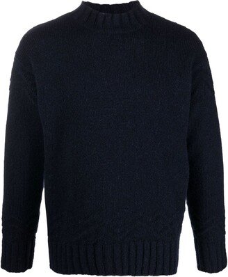 Roll-Neck Knitted Jumper-AI