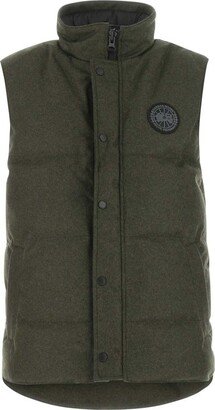 Logo Patch Zip-Up Padded Gilet