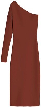 Single-Sleeve Bodycon Midi Dress