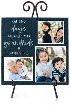 Ceramic Tiles: Best Grandkids Ceramic Tile, Glossy, 8X8, White