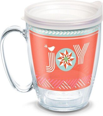 Tervis Christmas Joy Holiday Season Made in Usa Double Walled Insulated Tumbler Travel Cup Keeps Drinks Cold & Hot, 16oz Mug, Classic - Open Miscellan