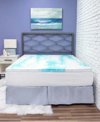 SensorGel 2 Gel Swirl Memory Foam California King Mattress Topper