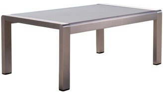 Cape Coral Outdoor Coffee Table with Glass Top