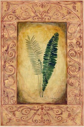 Pablo Esteban Fern Leaf Framed 6 Canvas Art - 36.5