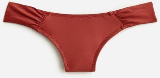 Ruched low-rise bikini bottom