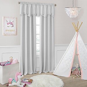 Adaline Nursery and Kids Room Darkening Window Curtain Panel, 52 x 84