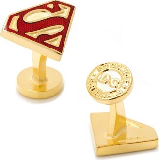 Enamel Superman Shield Cufflinks