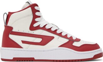 White & Red S-Ukiyo V2 Mid Sneakers