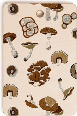 Marta Barragan Camarasa Wild forest mushrooms 2 Rectangle Cutting Board