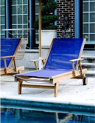 Posh Pollen Carmel Teak Outdoor Chaise Lounger-AA