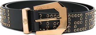 Greca stud-embellished belt