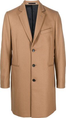 Notched-Lapel Single-Breasted Coat