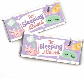 Big Dot Of Happiness Pajama Slumber Party - Candy Bar Wrapper Girls Sleepover Birthday Favors 24 Ct